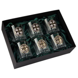 Набір "ГУР ЗСУ", 6 келихів BOSS CRYSTAL