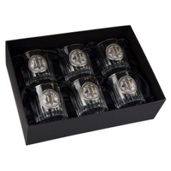 Набір "Національна поліція України", 6 келихів BOSS CRYSTAL