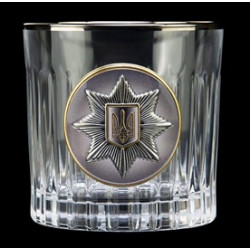 Набір "Національна поліція України", 6 келихів BOSS CRYSTAL