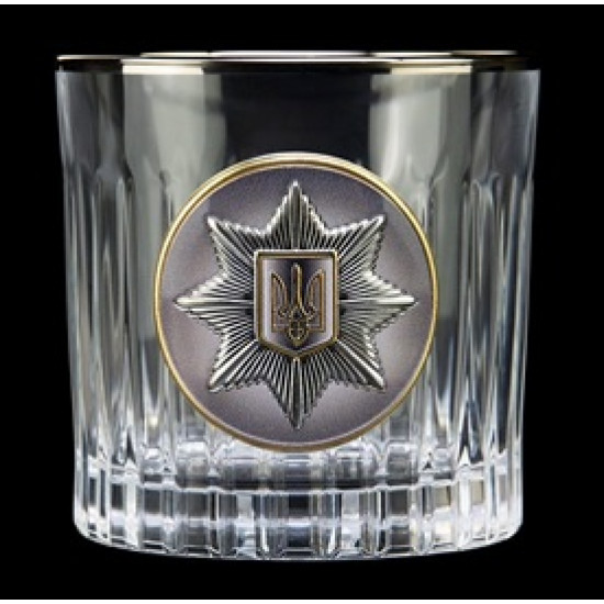 Набір "Національна поліція України", 6 келихів BOSS CRYSTAL