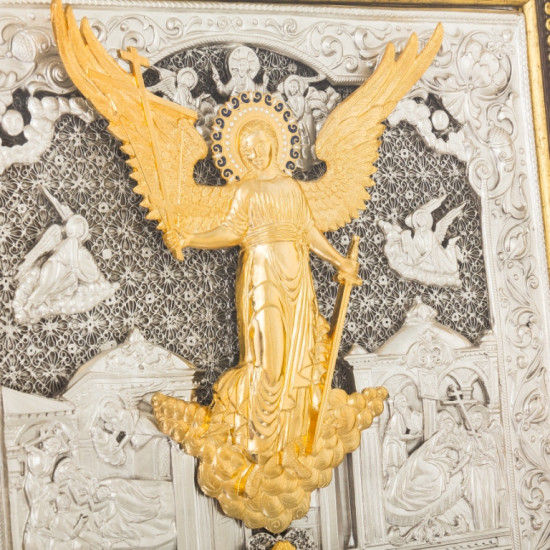 Ікона "Ангел Хранитель" у золотому багеті