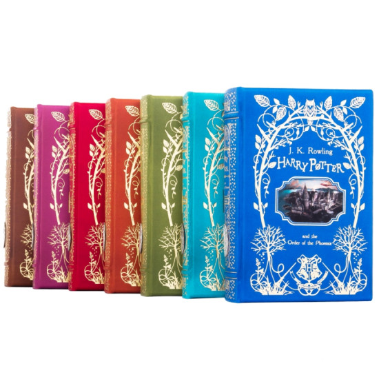 Подарункове видання "Harry Potter"  у 7 томах на англійській мові з металевим посрібленим декором