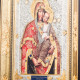 Ікона "Іллінська - Чернігівська Богоматір" з покриттям сріблом і золотом, з інкрустацією дорогоцінним камінням та з емалями