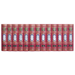 Історична бібліотека в 30 томах в шкірі з посрібненими накладками в емалях