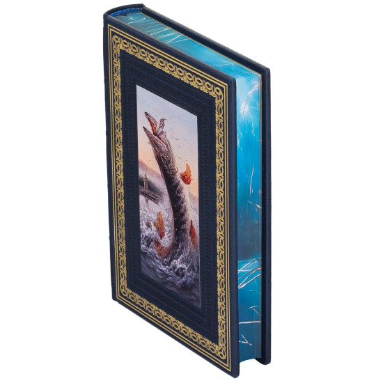 Подарункове видання "Риболовля в стилі "Олд Скул" з декором картиною на металі