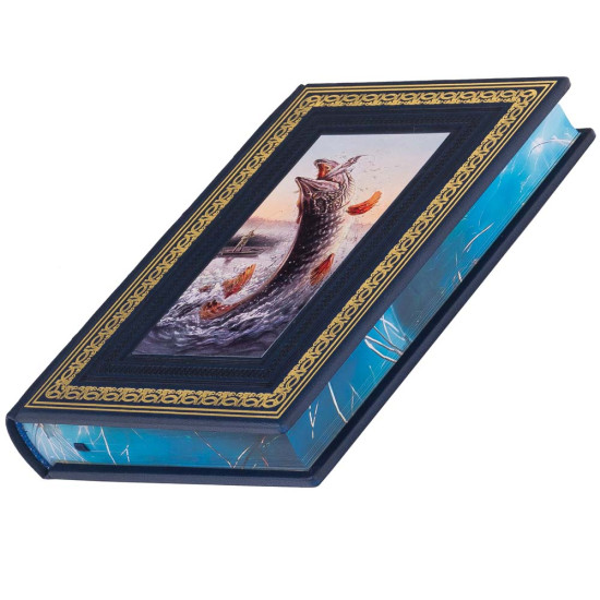 Подарункове видання "Риболовля в стилі "Олд Скул" з декором картиною на металі