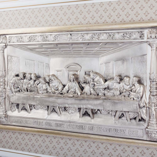 Ікона "Таємна вечеря" (метал, сріблення)