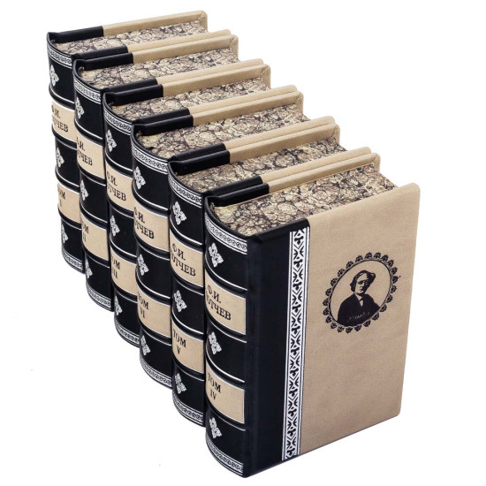 Подарункове видання повного зібрання творів і листів Тютчева Ф. І.   у 6 томах у шкіряних палітурках. Репринт 