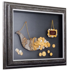 Ювелірна композиція "Ріг достатку" з артефактами минулого». Джерело процвітання (мідь, сріблення, позолота, емалі)