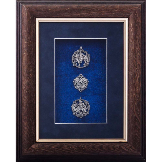 Подарунок "Скандинавські оберіги" (метал, сріблення)