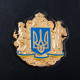 Подарунок  "Тижневик з Державним Гербом України та ручкою TENSO з ювелірною мініатюрою" (метал, позолота, емалі)