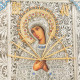 Семистрільна ікона Божої Матері з ювелірним декором