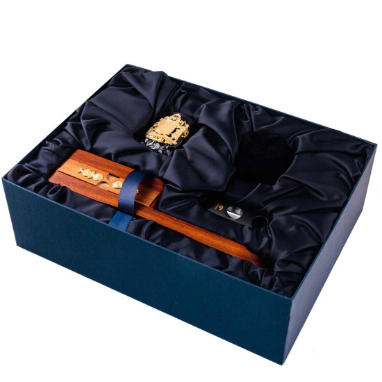 Подарунковий набір для віскі з коробкою для сигар "Тризуб"