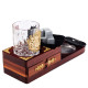 Подарунковий набір для віскі з коробкою для сигар "Тризуб"