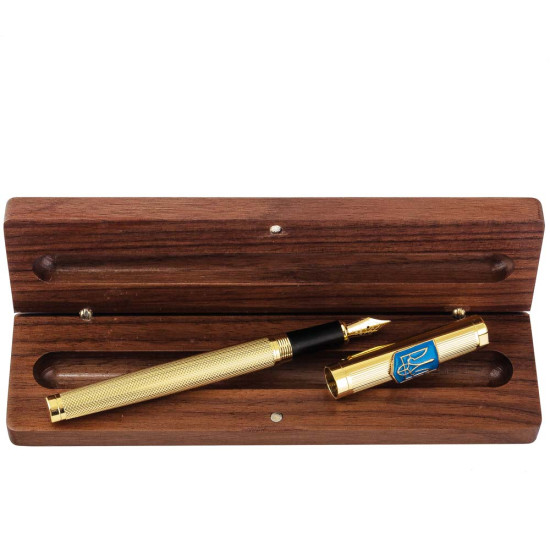 Подарунковий набір " Ручка з тризубом у футлярі"