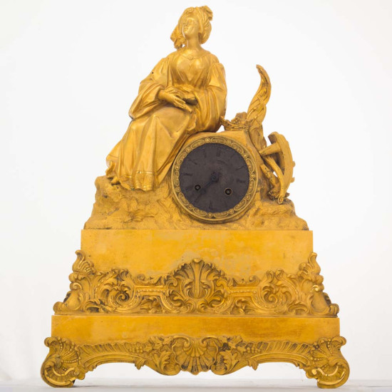 Колекційний камінний годинник. Франція, XIX ст.