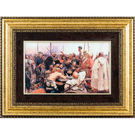 Картина на металі "Запорожці пишуть листа турецькому султану"