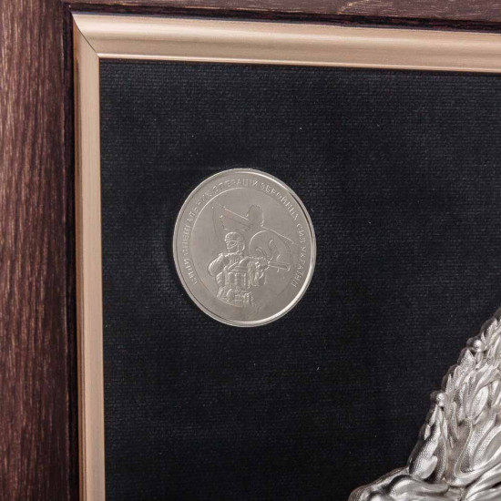  Подарунок "Сили спеціальних операцій Збройних сил України" з срібленням, позолотою та емалями.