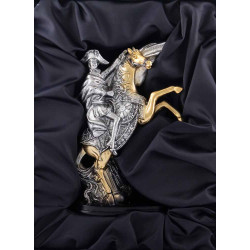 Подарунок "Наполеон на коні" (скульптура з позолоченими та посрібленими елементами)