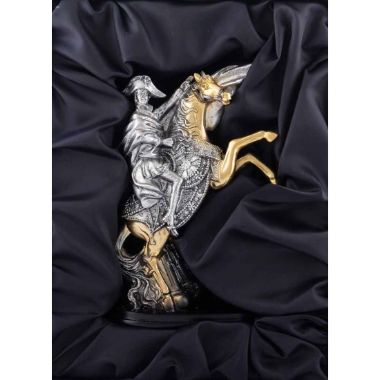Подарунок "Наполеон на коні" (скульптура з позолоченими та посрібленими елементами)