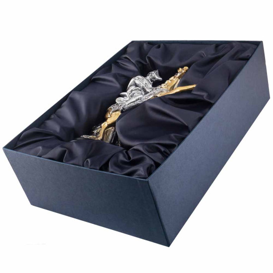 Подарунок "Наполеон на коні" (скульптура з позолоченими та посрібленими елементами)