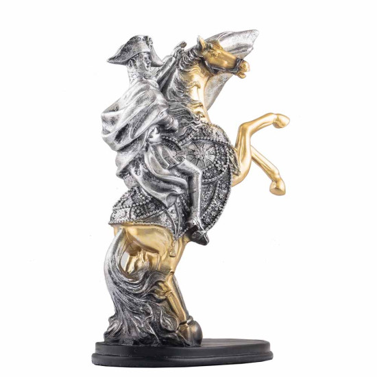 Подарунок "Наполеон на коні" (скульптура з позолоченими та посрібленими елементами)