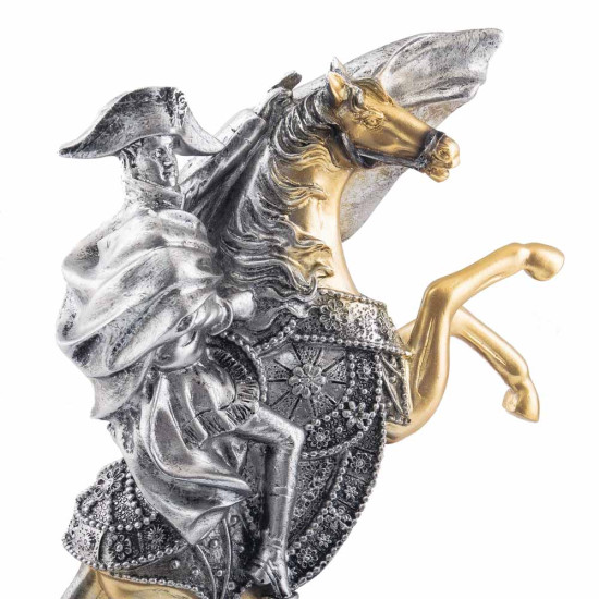 Подарунок "Наполеон на коні" (скульптура з позолоченими та посрібленими елементами)