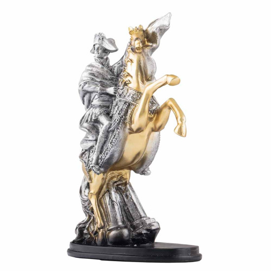 Подарунок "Наполеон на коні" (скульптура з позолоченими та посрібленими елементами)