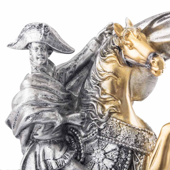 Подарунок "Наполеон на коні" (скульптура з позолоченими та посрібленими елементами)