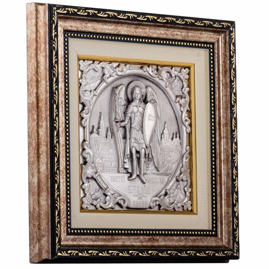 Подарунок "Святий Архангел Михаїл - покровитель Києва" (метал, сріблення)