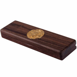 Подарунок "Ручка з мініатюрою "Український Тризуб" (ручка TENSO з ювелірною мініатюрою, футляр з позолоченим Гербом)