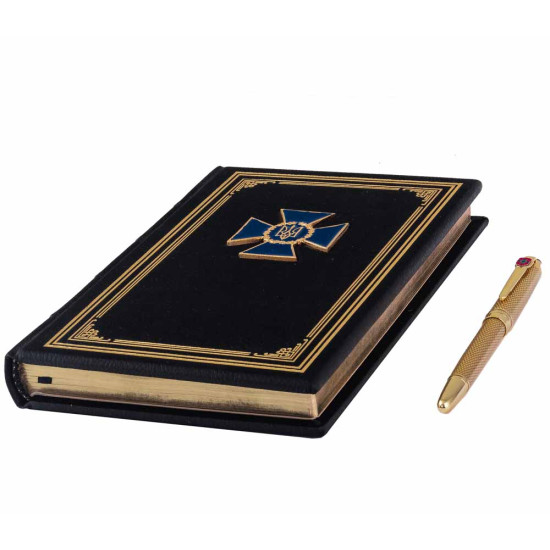  Подарунковий набір "СБУ"  (Щоденник з ручкою TENSO з ювелірною мініатюрою)