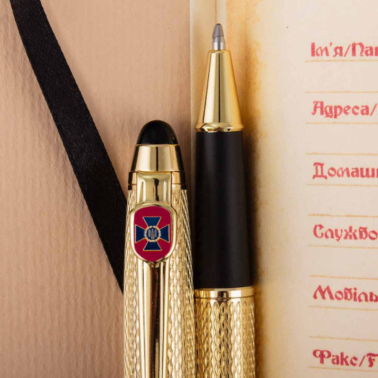  Подарунковий набір "СБУ"  (Щоденник з ручкою TENSO з ювелірною мініатюрою)