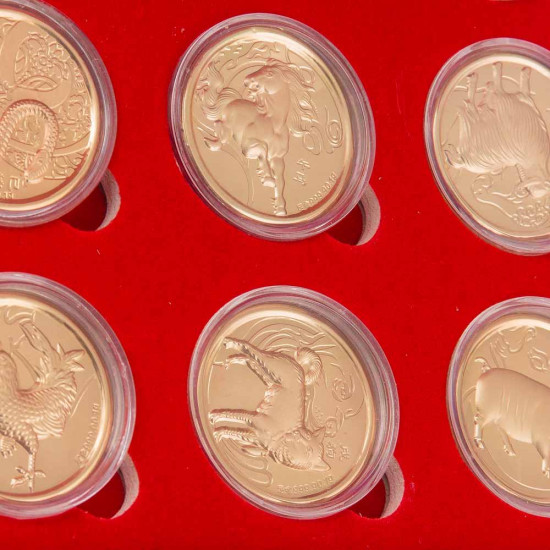 Подарунковий набір монет  "Східний зодіак"