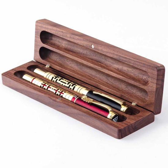 Подаруноковий набір ручок TENSO в дерев'яному футлярі