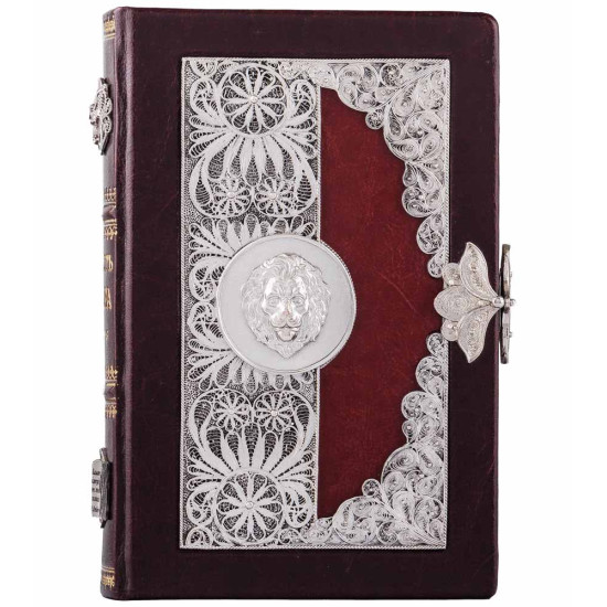 Подарункове видання книги "Мудрість лідера" з посрібленим ювелірним декором