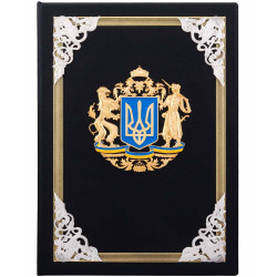   Папка для документів "Державний Герб України" з позолотою, срібленням та емалями 