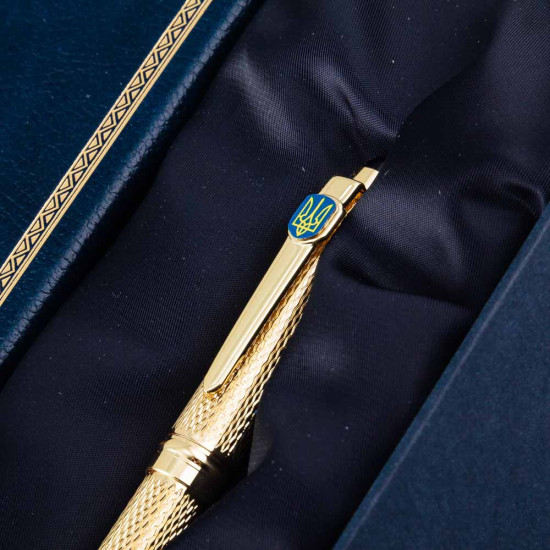 Подарунок "Символи України" з "Кобзарем" Шевченка та ручкою TENSO з Тризубом