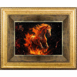 Картина на металі "Іскристий скакун щастя 2026 року"