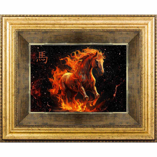  Картина на металі "Іскристий скакун щастя 2026 року"