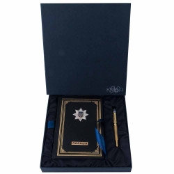  Подарунковий набір "Національна поліція України". (Щоденник з ручкою TENSO з ювелірною мініатюрою)