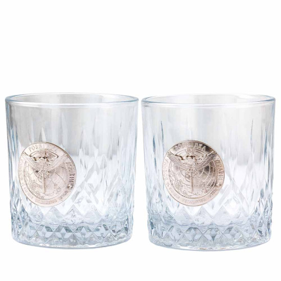 Подарунковий набір келихів Crystal Origin "Воєнна розвідка України"