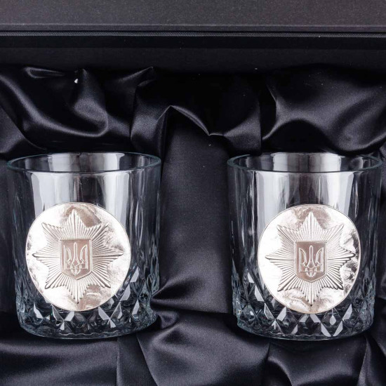 Подарунковий набір келихів Crystal Origin "Національна поліція України"