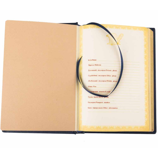 Щоденник "Служба зовнішньої розвідки України" з металевою накладкою (позолота, сріблення, емалі)