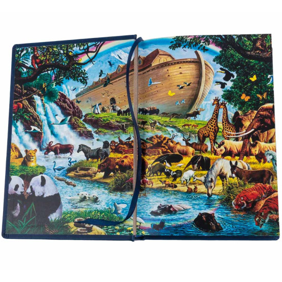 Подарункове видання "Біблія у переказі для дітей", декороване картиною на металі