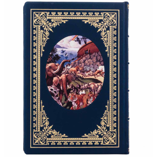 Подарункове видання "Біблія у переказі для дітей", декороване картиною на металі