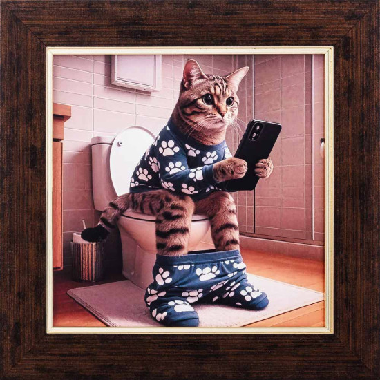 Картина на металі "Потішний кіт"