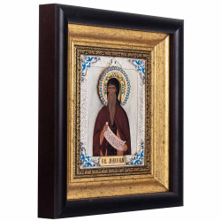 Ікона "Святий Максим Сповідник" (сріблення,позолота, емалі)