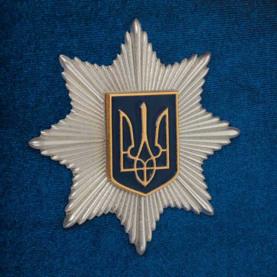 Сувенір "Пістолет Форт та знак Національної поліції України"