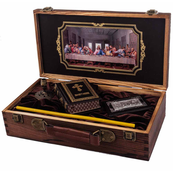 "Набір для Душі: Молитва і Світло" у футлярі з високоякісної деревини